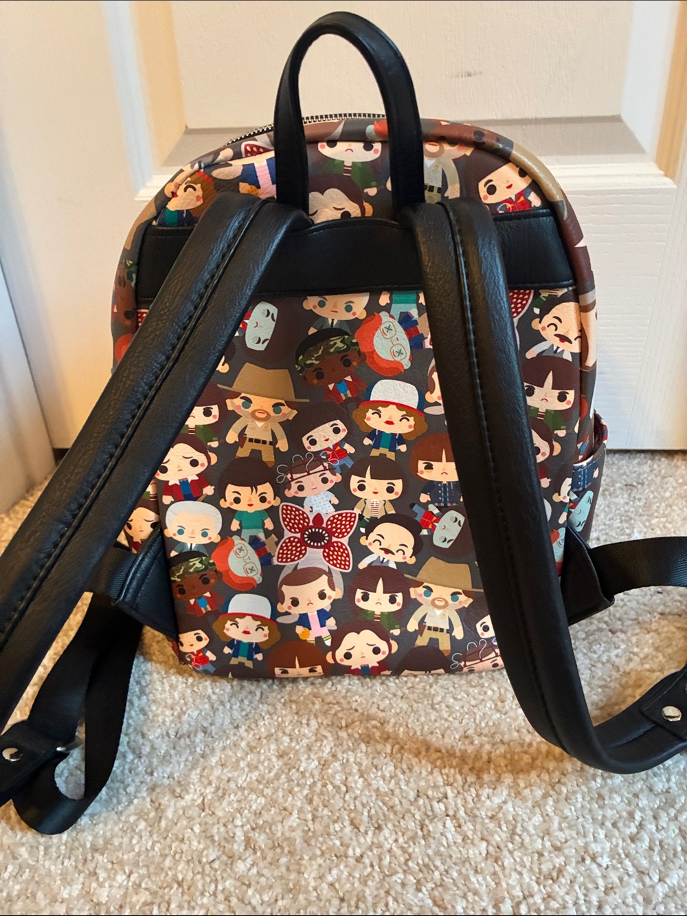 Loungefly Stranger Things Chibi Print Mini Backpack - Picture 4 of 9